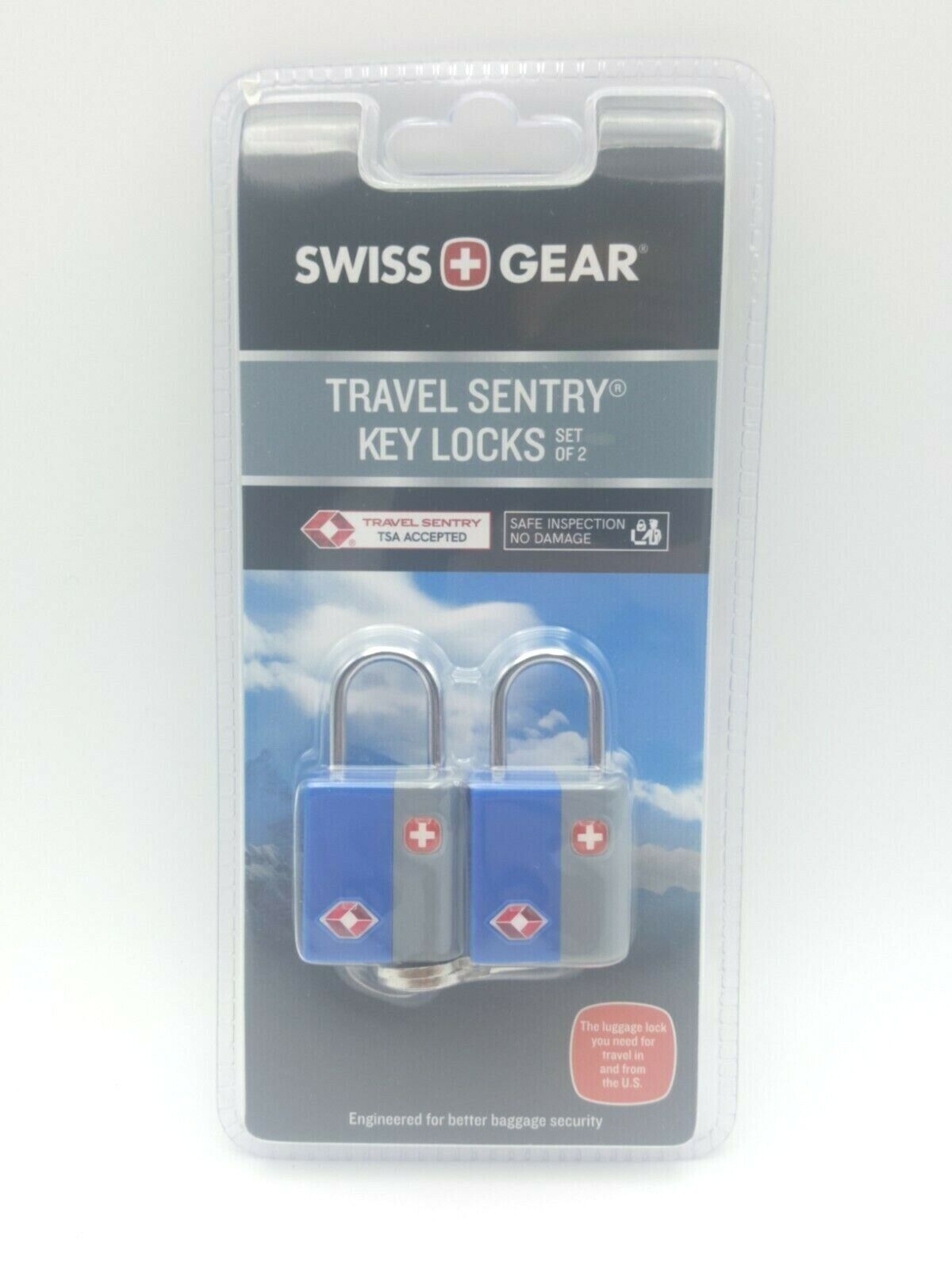 Swissgear Tsa Approved Travel Sentry Luggage 2 Mini Locks & 2 Keys, New