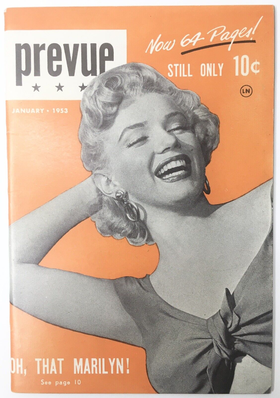 1953 Prevue Magazine / Marilyn Monroe Cover