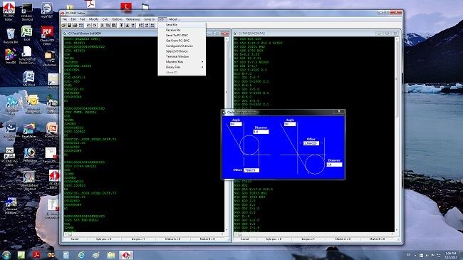 Pc-dnc Editor. Nc Text Editor - Cnc Program Editor Software