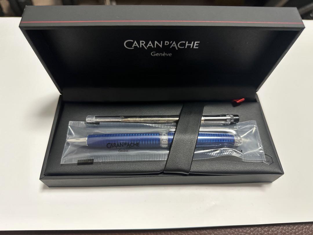 Patek Philippe Novelty Caran D'ache Ballpoint Pen Refill Set Rare Blue With Box