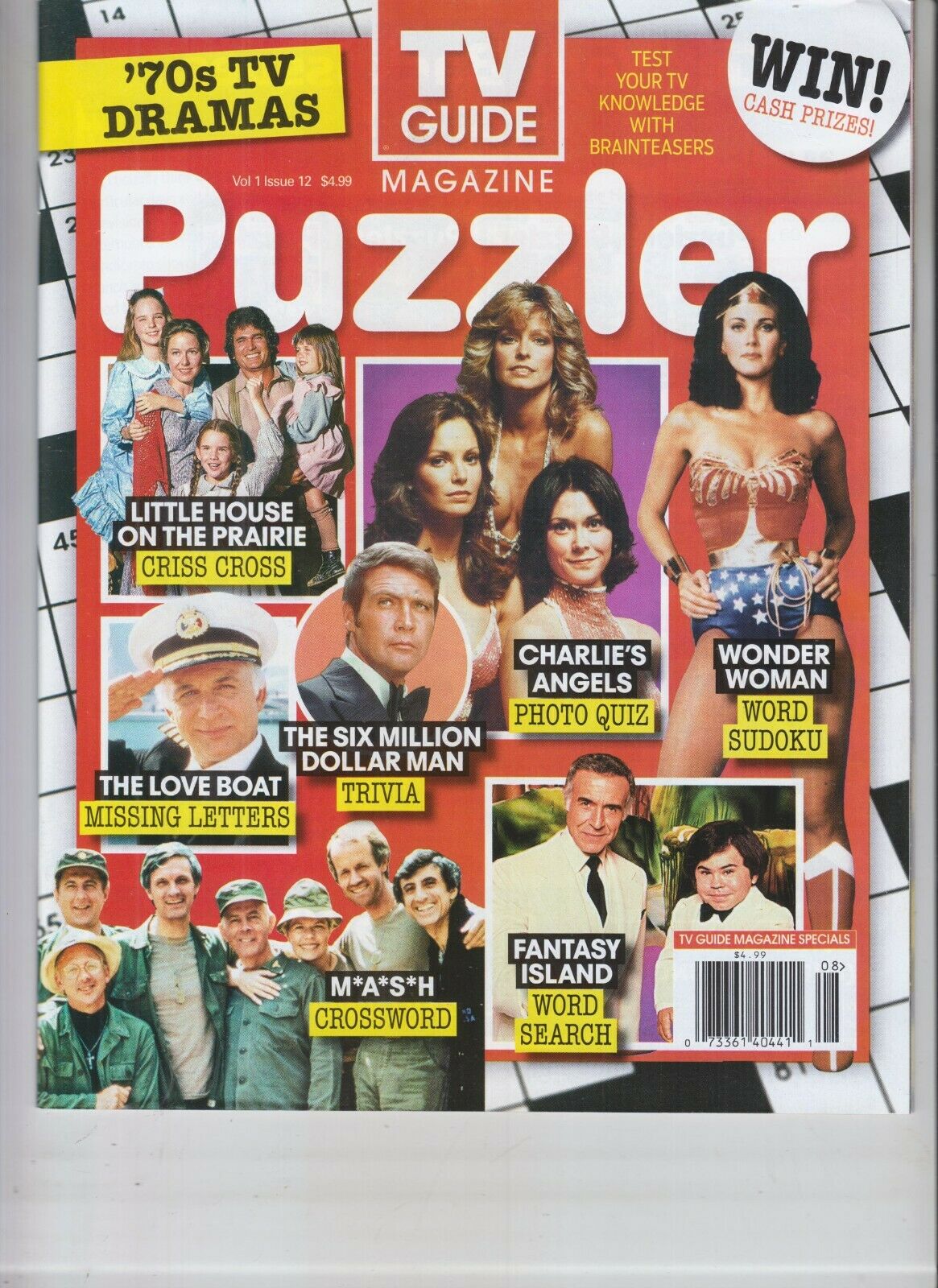 Charlie's Angels Mash Tv Guide Puzzler Magazine '70s Tv Dramas 2021 Vol 1 #12