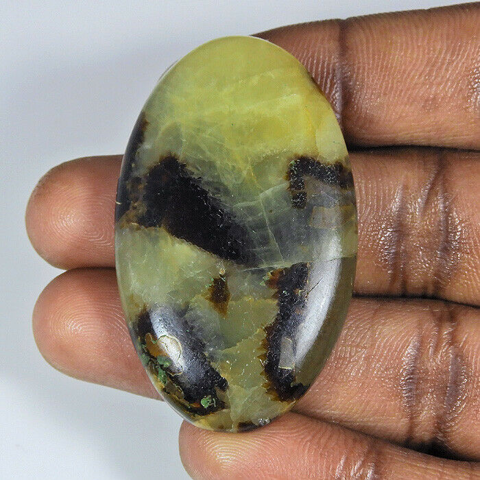 96cts. Natural Septarian Multi Color Oval Cabochon Loose Gemstone 28x47x07mm Y82