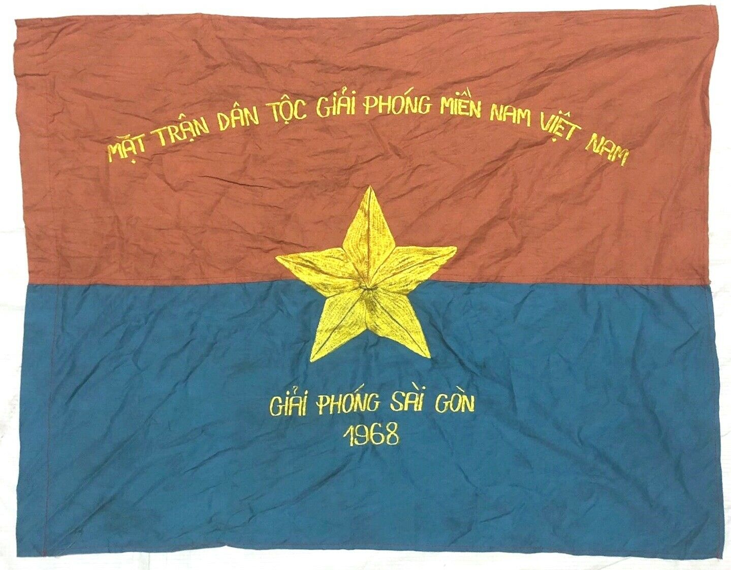 Flag_  Vietcong Nva Nlf North Vn Army Flag Victory In Saio Gon 1968 , Z