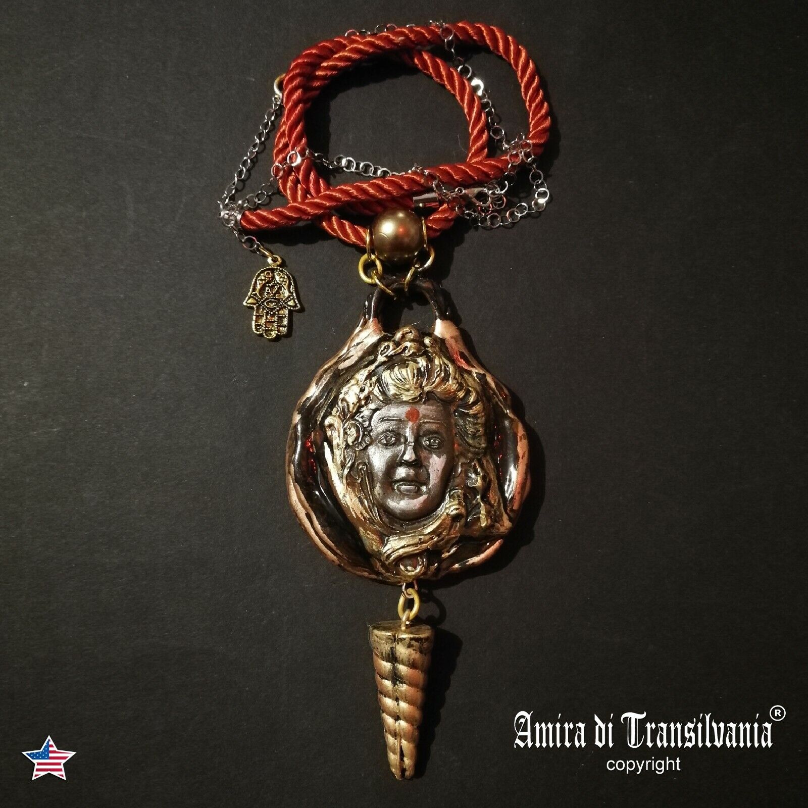 Black Tara Buddhist Amulet Pendant Talisman Tibetan Necklace Charm Jewels Tibet