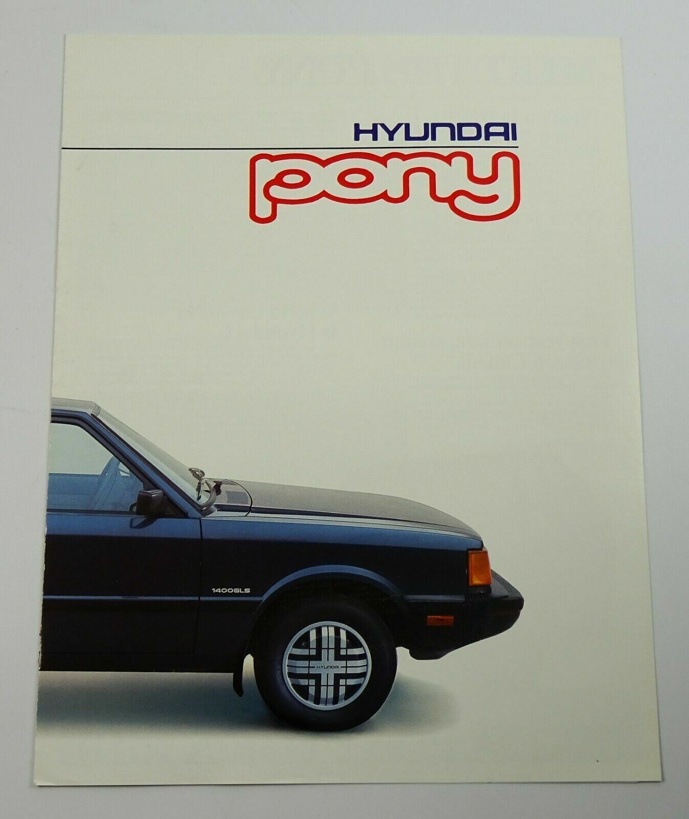 1984 Hyundai Pony Car Vintage Pamphlet Sales Brochure Specs