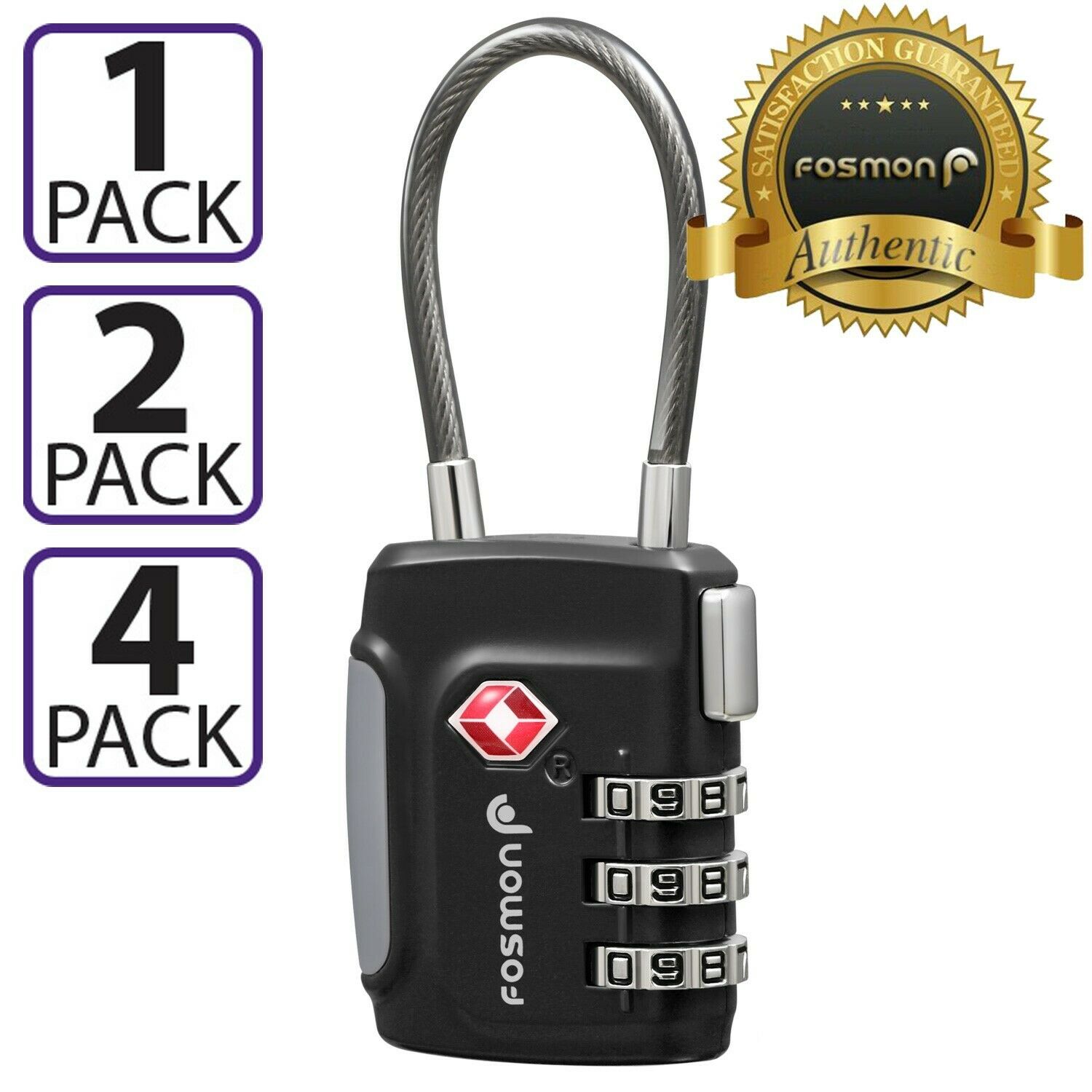 Tsa Approve Luggage Travel Suitcase Bag Lock [3 Digit Combination] Padlock Reset