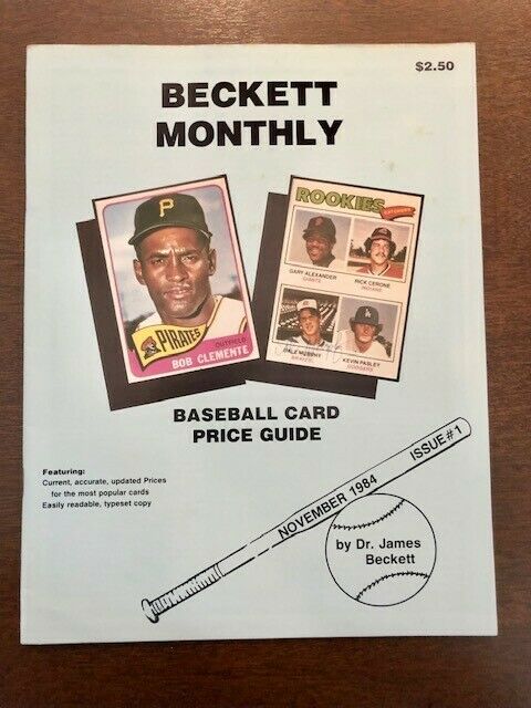 Beckett Monthly Baseball Card Price Guide - Original November 1984 Issue #1