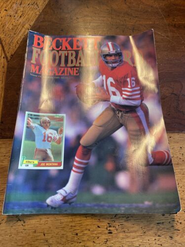 Joe Montana Beckett Footbal Card Magazine February 1990 Issue # 2