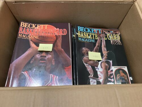 Lot Of 125 Beckett Basketball Card Magazines - 1990 #1 X65, 1990 #2 X60