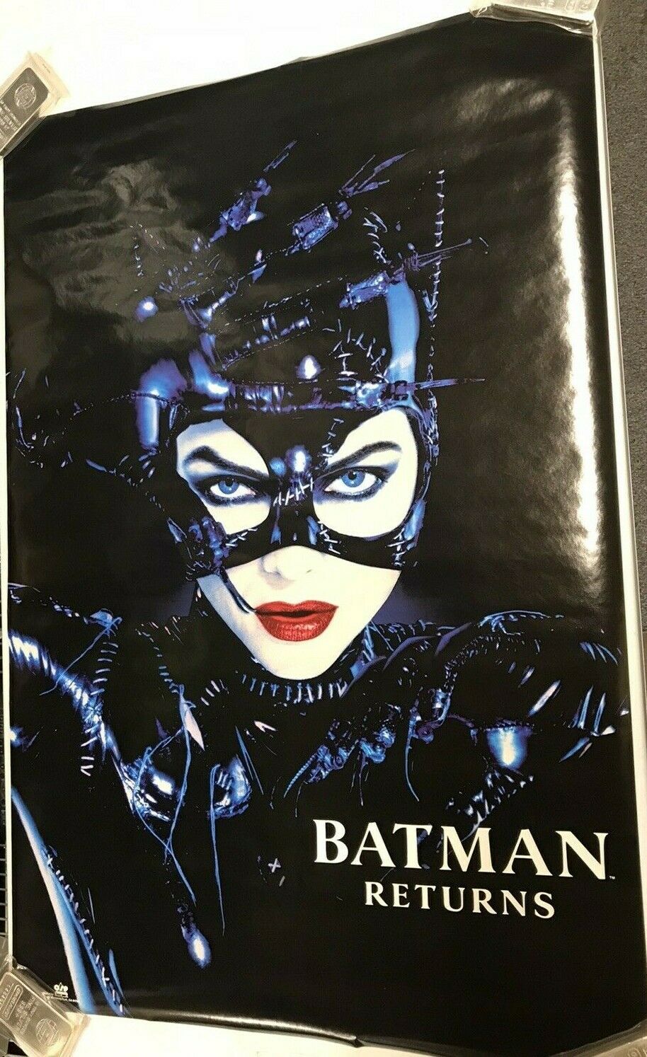 Vintage 1992 Batman Returns Movie Poster Of Catwoman  #2075 Jw717
