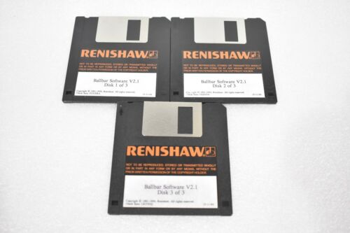 Renishaw Ballbar Software V2.1 Floppy Disk Software For Machine ( Disks 1-3 )