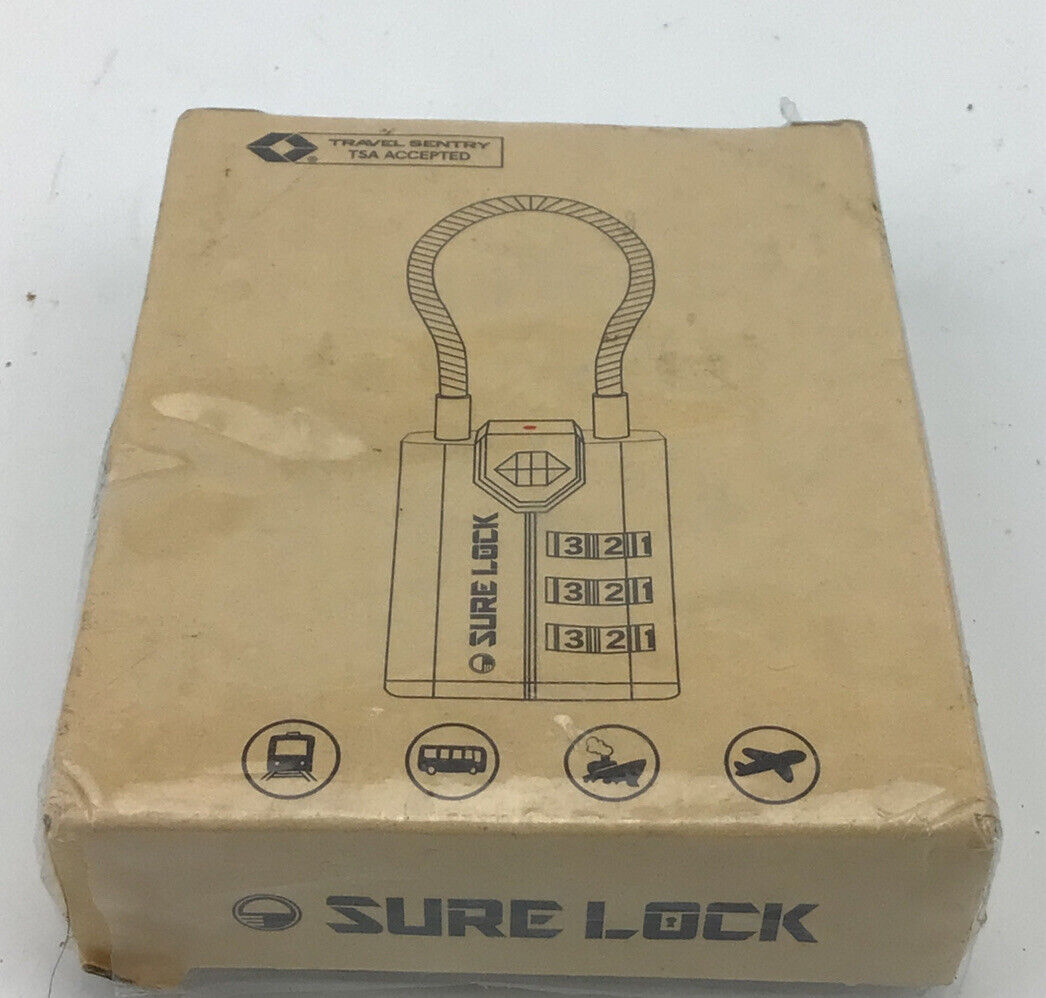 Sure Lock Tsa21105p Contains 4 Black Locks Free Shipping