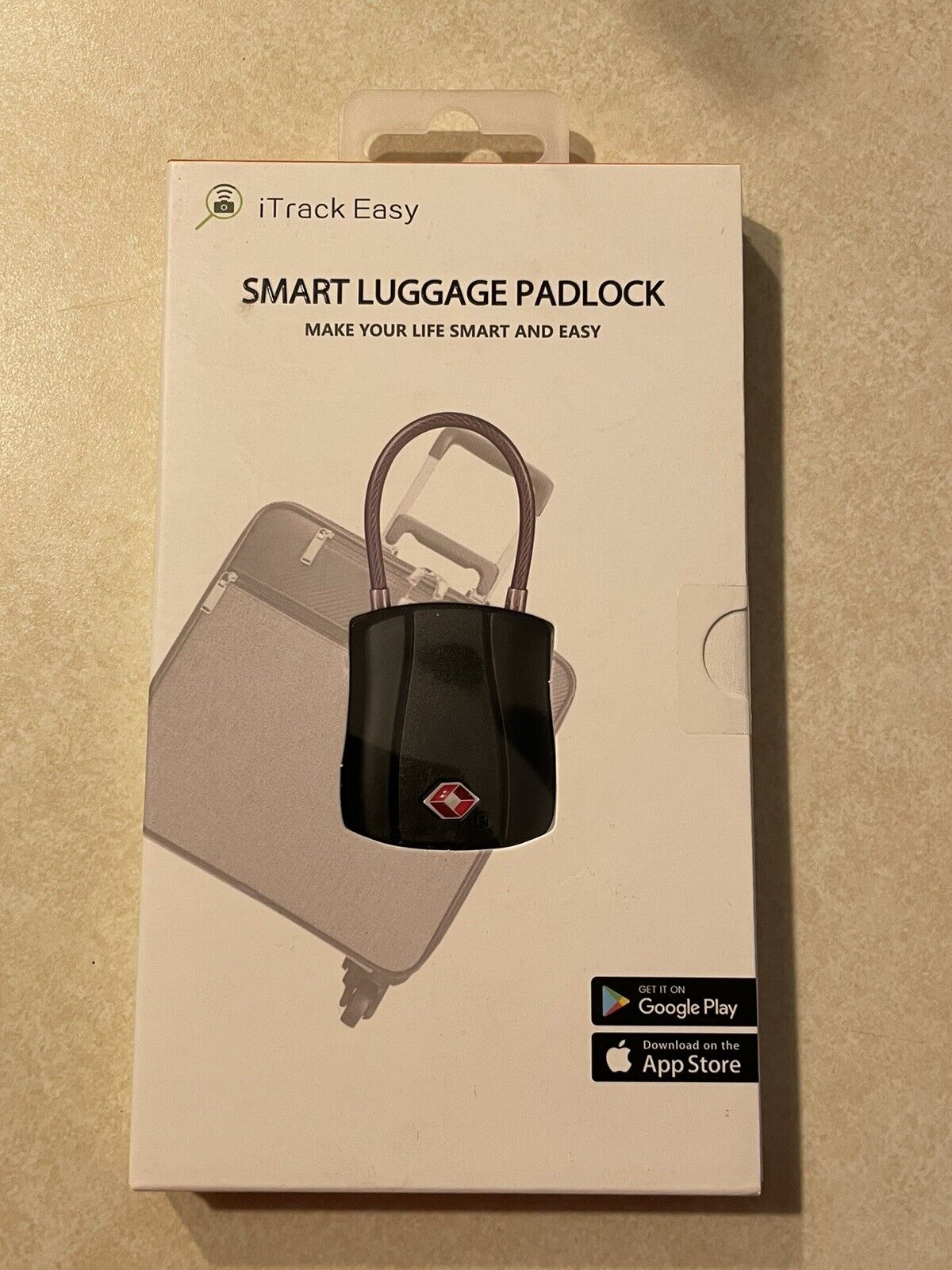 New Itrack Easy Smart Luggage Padlock Smart Suitcase Bluetooth Lock Anti-theft