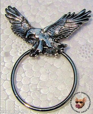 Upwing Eagle Biker Pin With Sunglass Holder  ** Made In Usa **