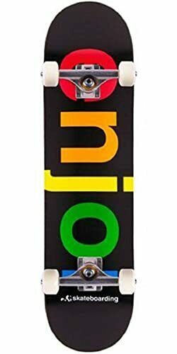 Enjoi Spectrum Complete Skateboard, Black, 8.25"