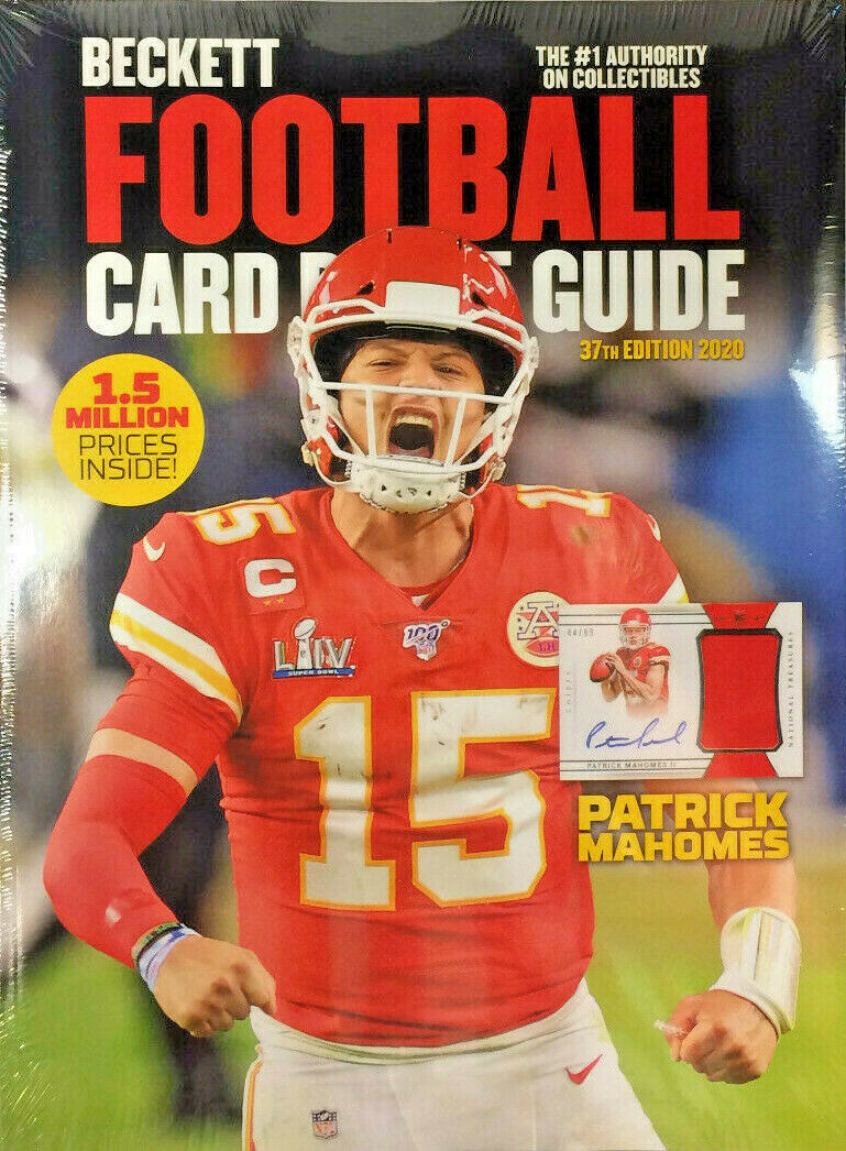 New 2020 Beckett Football Card Annual Price Guide 37th Edition Patrick Mahomes