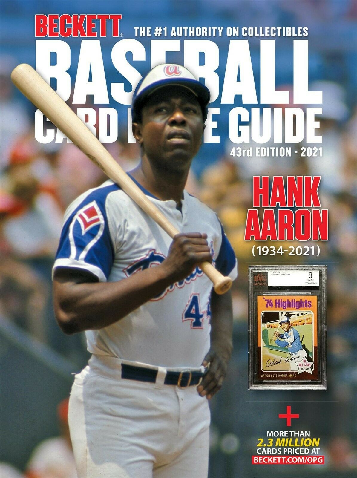 New 2021 Beckett Baseball Card Price Guide Catalog 43nd Edition With Hank Aaron