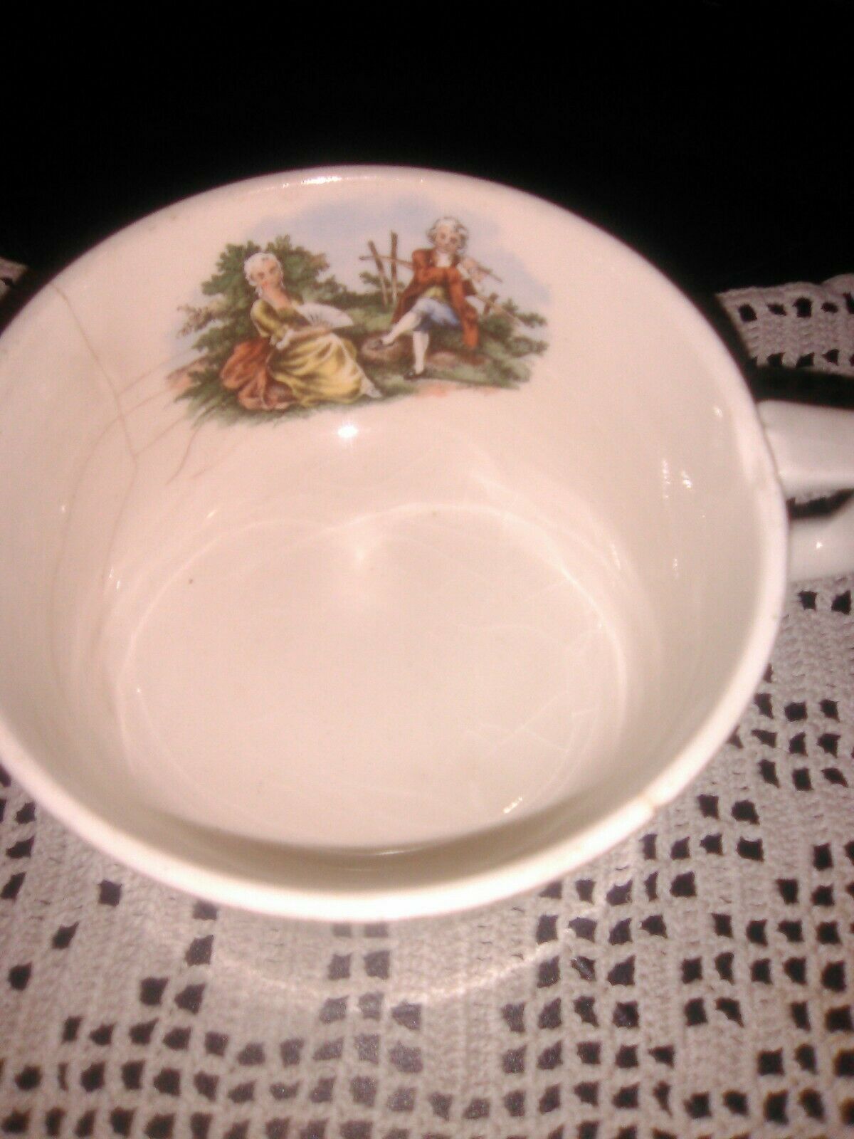 Royal Vienna Courting Couple Coffee Cup Rare.