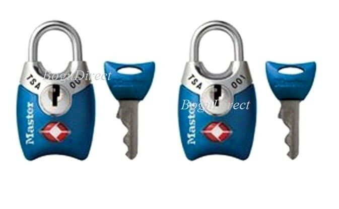 Luggage Locks Tsa Approved Padlocks Master Lock Set Of 2 W/ Keys Color May Vary