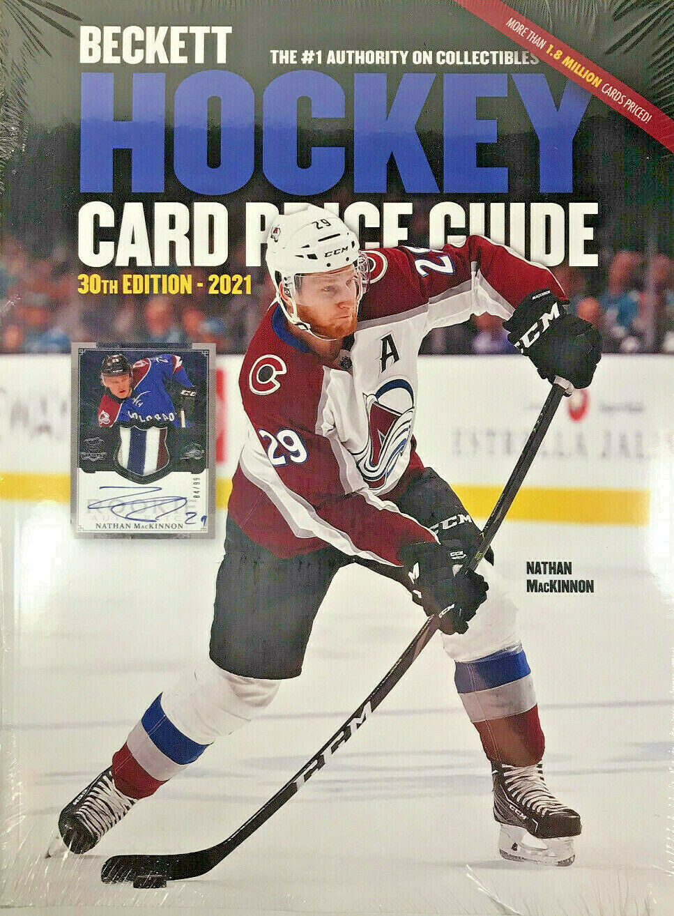 New 2021 Beckett Hockey Card Annual Price Guide 30th Edition W/ Nathan Mackinnon