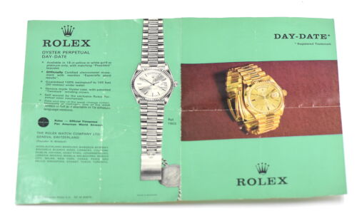 Vintage 1967 Rolex Watch Company Ladies President Day/date Brochure Manual
